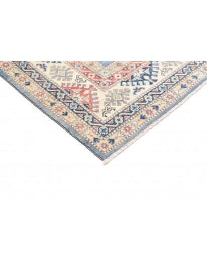 Tappeto Kazak Afghanistan beige azzurro 172x242