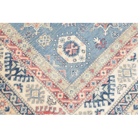 Tappeto Kazak Afghanistan beige azzurro 172x242