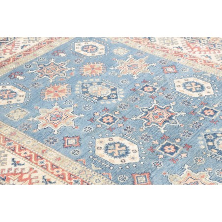 Tappeto Kazak Afghanistan beige azzurro 172x242