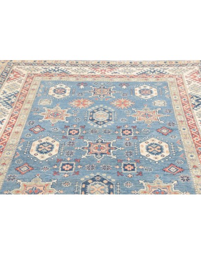 Tappeto Kazak Afghanistan beige azzurro 172x242