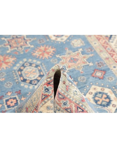 Tappeto Kazak Afghanistan beige azzurro 172x242