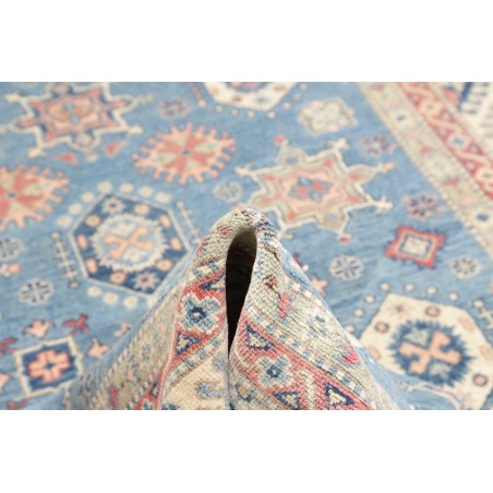 Tappeto Kazak Afghanistan beige azzurro 172x242
