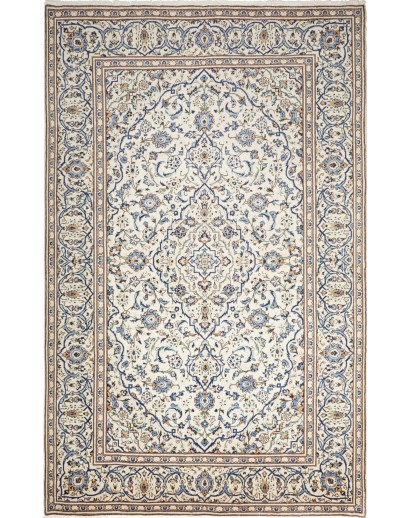 Tappeto Kashan Persia bianco grigio 193x308