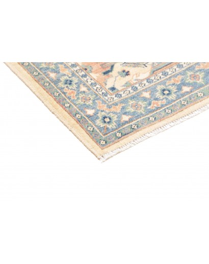 Tappeto Kazak Afghanistan beige azzurro 80x126