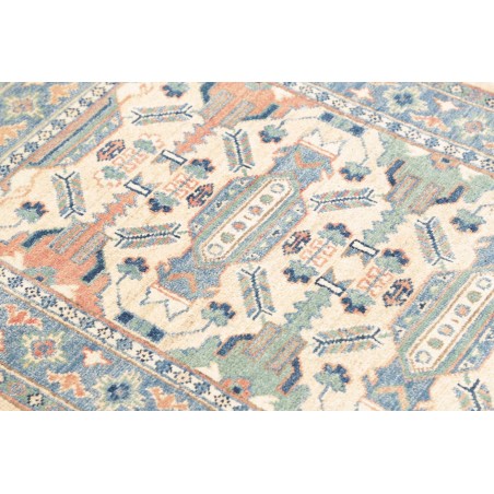 Tappeto Kazak Afghanistan beige azzurro 80x126
