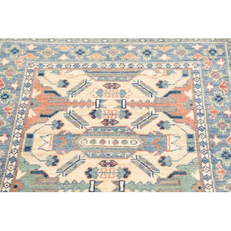 Tappeto Kazak Afghanistan beige azzurro 80x126