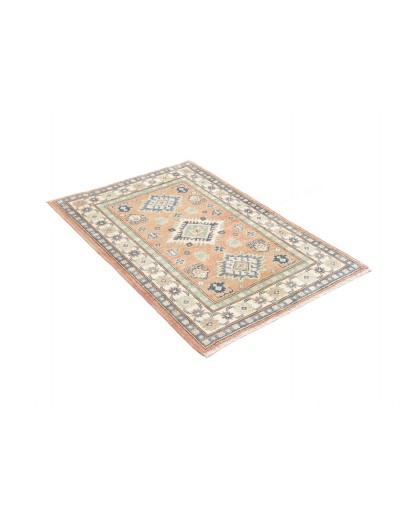 Tappeto Kazak Afghanistan beige grigio 82x123