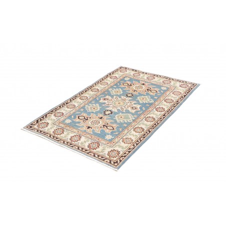 Tappeto Kazak Afghanistan beige azzurro 84x130