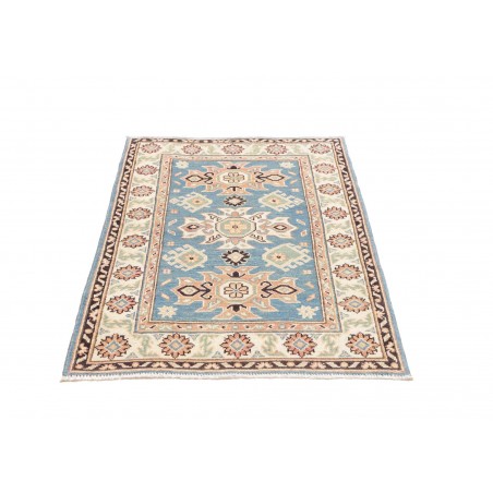 Tappeto Kazak Afghanistan beige azzurro 84x130