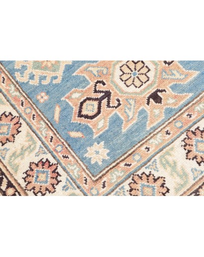 Tappeto Kazak Afghanistan beige azzurro 84x130