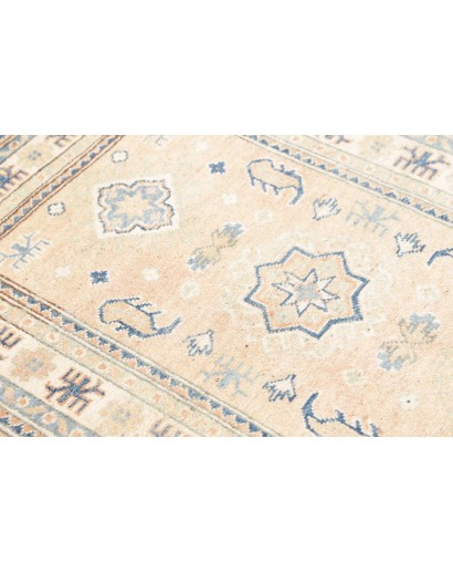 Tappeto Kazak Afghanistan bianco grigio 81x119