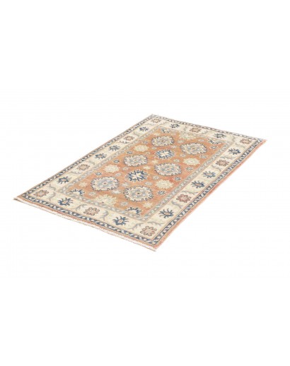 Tappeto Kazak Afghanistan beige azzurro 80x120