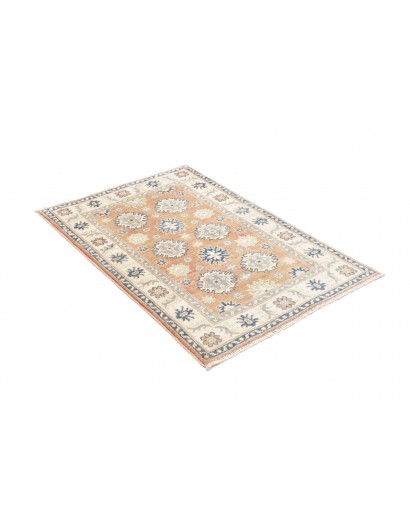 Tappeto Kazak Afghanistan beige azzurro 80x120
