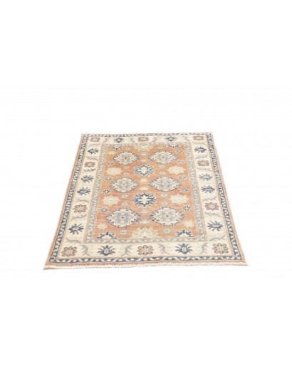 Tappeto Kazak Afghanistan beige azzurro 80x120