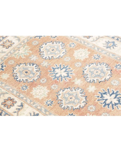 Tappeto Kazak Afghanistan beige azzurro 80x120