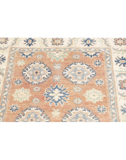 Tappeto Kazak Afghanistan beige azzurro 80x120
