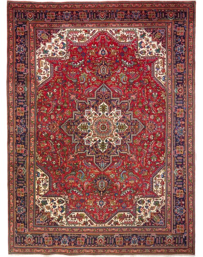 Tappeto Tabriz Persia marrone grigio 255x347