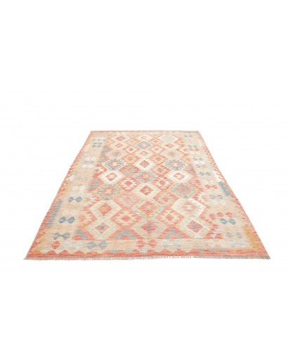 Tappeto Kilim Afghanistan giallo rosso 173x249
