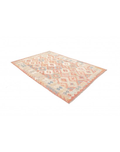 Tappeto Kilim Afghanistan giallo rosso 173x249