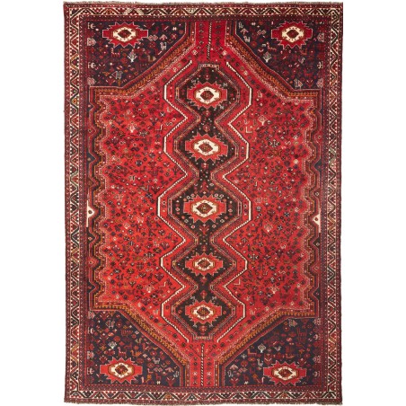 Tappeto Shiraz Persia marrone rosso 235x337