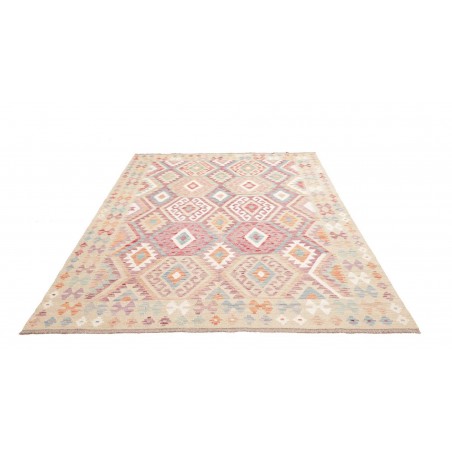 Tappeto Kilim Afghanistan bianco marrone 183x245