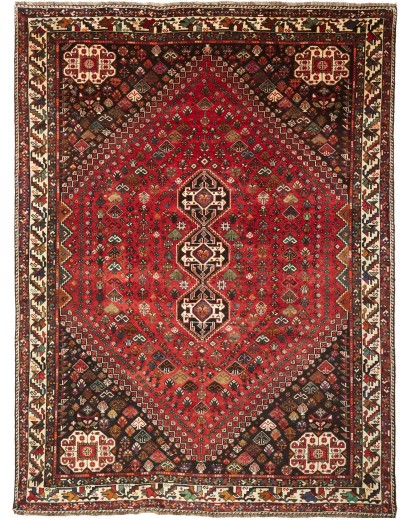 Tappeto Shiraz Persia marrone giallo 243x330