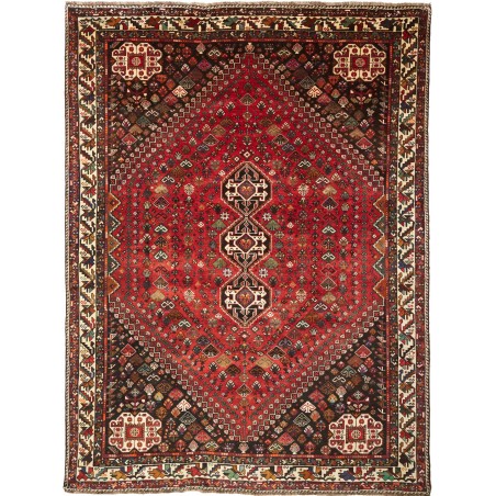 Tappeto Shiraz Persia marrone giallo 243x330