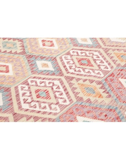 Tappeto Kilim Afghanistan bianco marrone 183x245