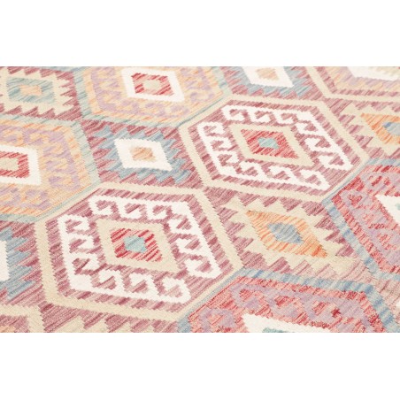 Tappeto Kilim Afghanistan bianco marrone 183x245