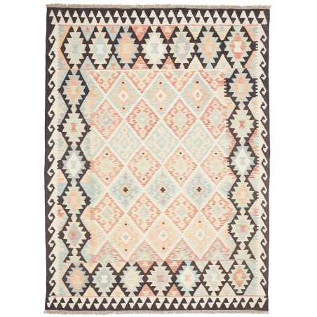 Tappeto Kilim Afghanistan bianco grigio 175x232