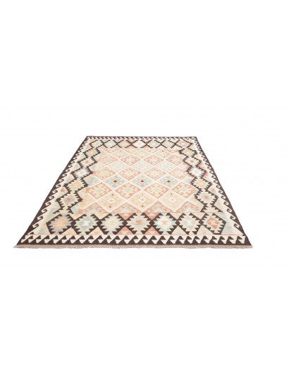 Tappeto Kilim Afghanistan bianco grigio 175x232