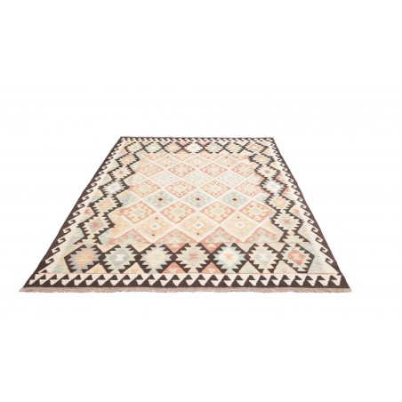 Tappeto Kilim Afghanistan bianco grigio 175x232