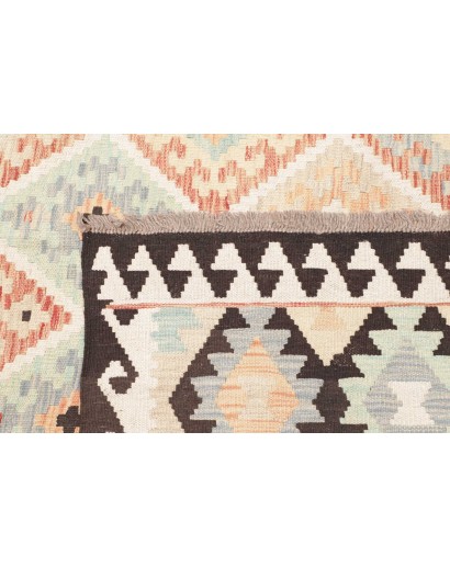 Tappeto Kilim Afghanistan bianco grigio 175x232