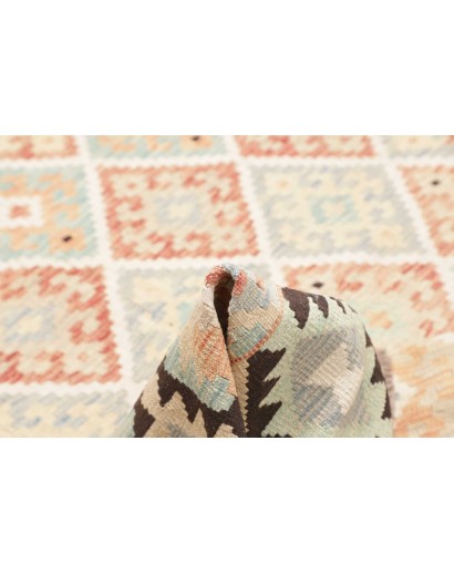 Tappeto Kilim Afghanistan bianco grigio 175x232