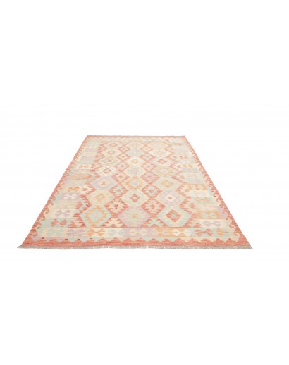 Tappeto Kilim Afghanistan giallo bianco 170x244