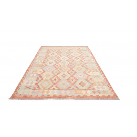 Tappeto Kilim Afghanistan giallo bianco 170x244