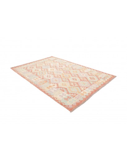 Tappeto Kilim Afghanistan giallo bianco 170x244