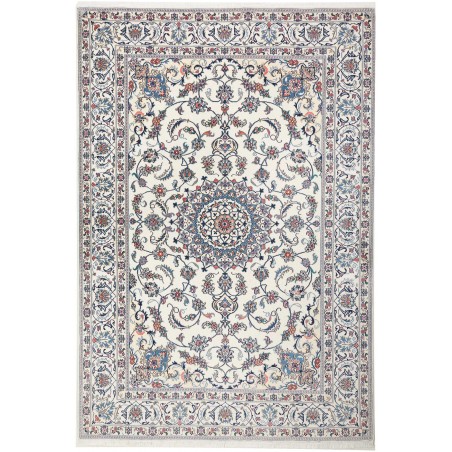 Tappeto Nain Kashmar Persia bianco grigio 200x300
