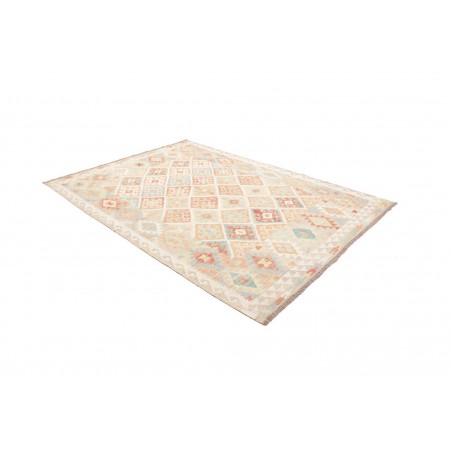 Tappeto Kilim Afghanistan bianco marrone 178x250