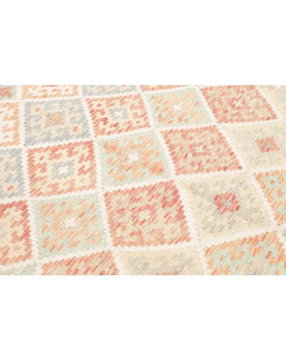 Tappeto Kilim Afghanistan bianco marrone 178x250