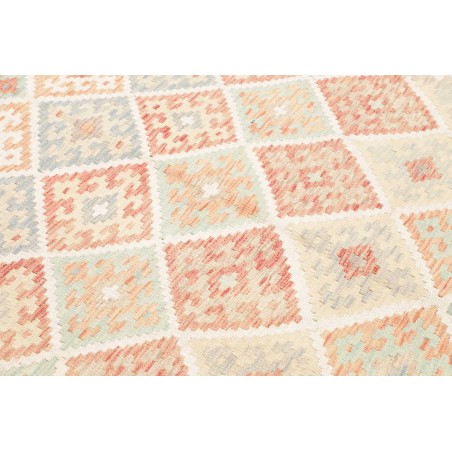 Tappeto Kilim Afghanistan bianco marrone 178x250