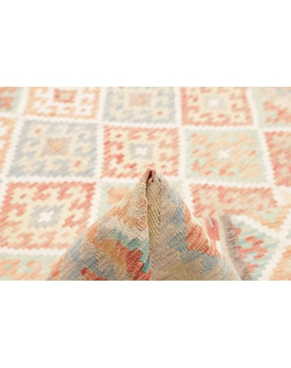 Tappeto Kilim Afghanistan bianco marrone 178x250