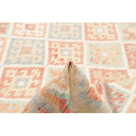 Tappeto Kilim Afghanistan bianco marrone 178x250