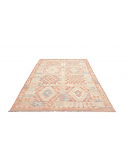Tappeto Kilim Afghanistan beige rosso 171x250