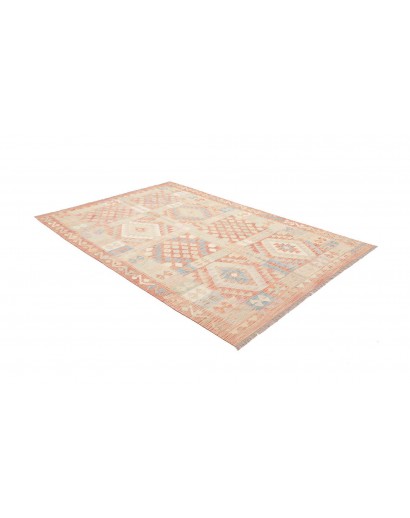 Tappeto Kilim Afghanistan beige rosso 171x250