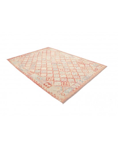 Tappeto Kilim Afghanistan giallo arancione 183x246