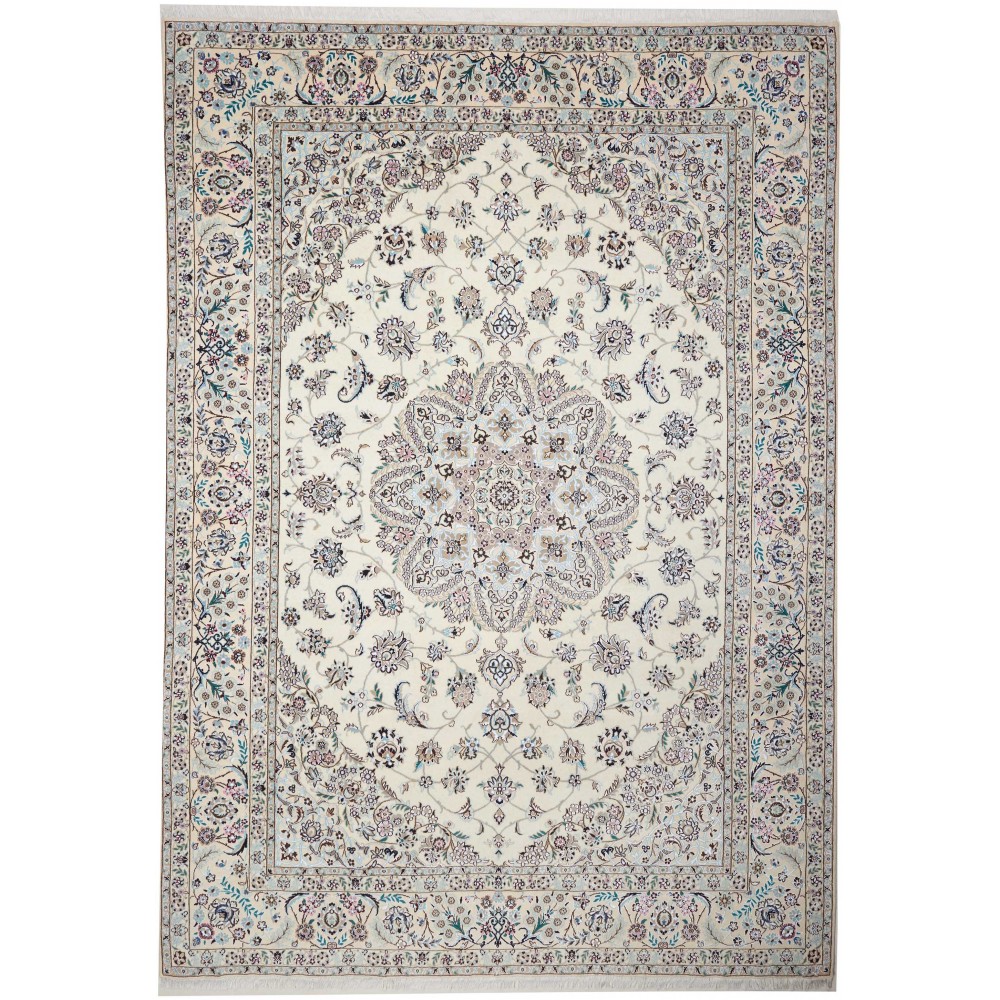 Tappeto Nain 9La Persia beige bianco 253x360 Tappeto Nain 9La Persia beige bianco 253x360
