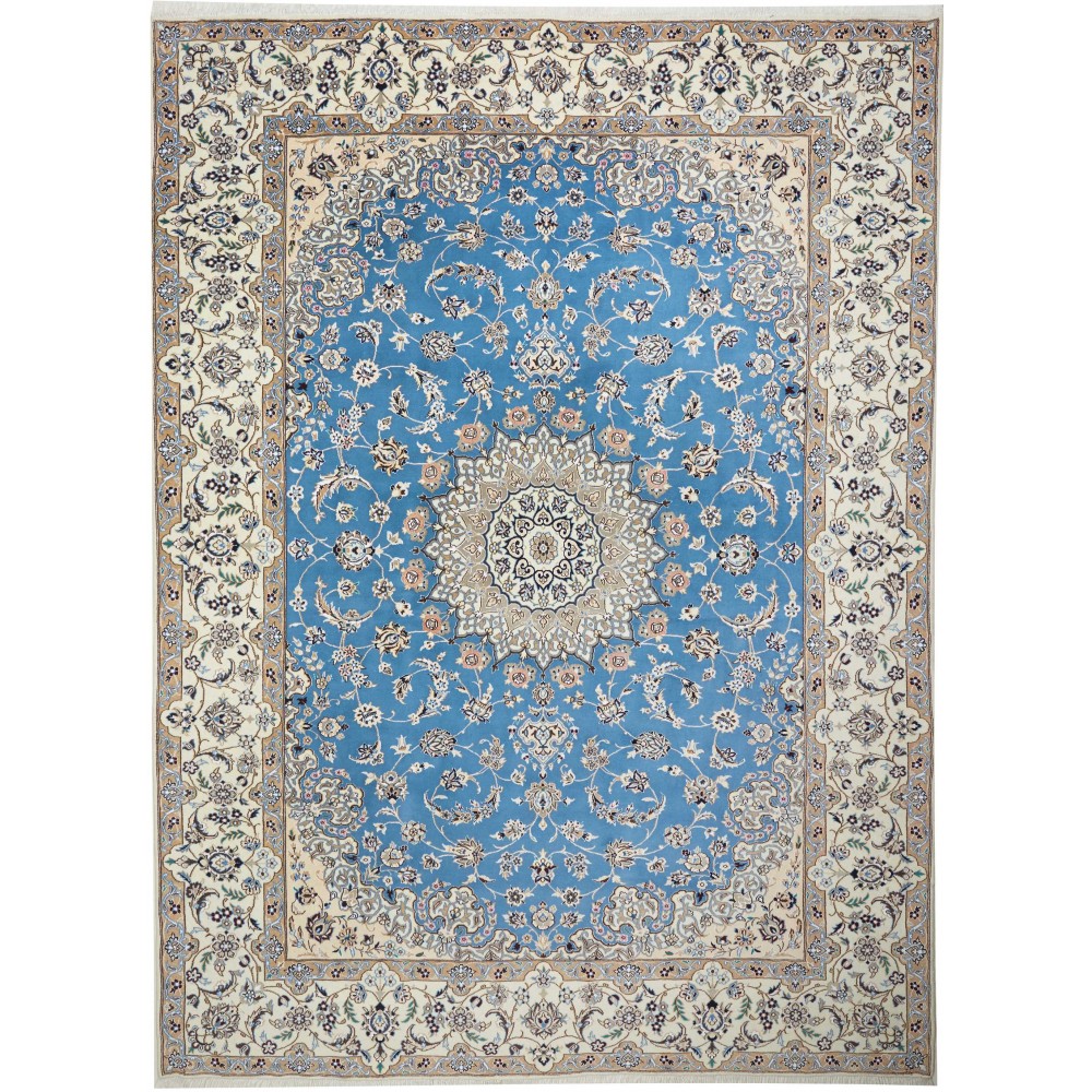 Tappeto Nain 9La Persia beige grigio 255x350 Tappeto Nain 9La Persia beige grigio 255x350