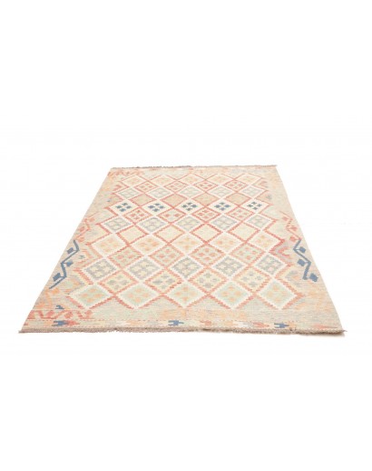 Tappeto Kilim Afghanistan giallo marrone 150x202