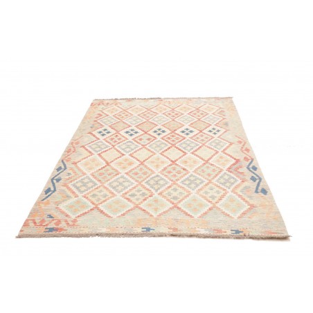 Tappeto Kilim Afghanistan giallo marrone 150x202
